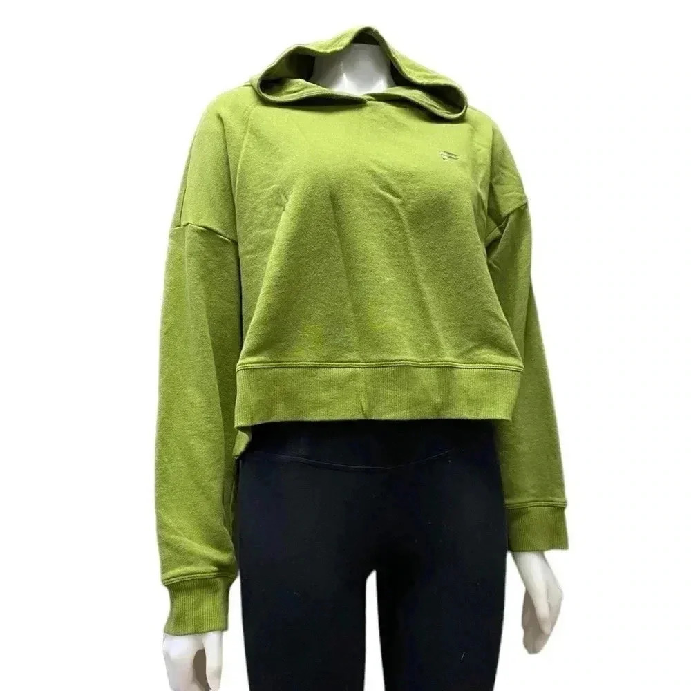 Fabletics Green Pullover Cropped Cindy Hoodie Size XL - Picture 5 of 9